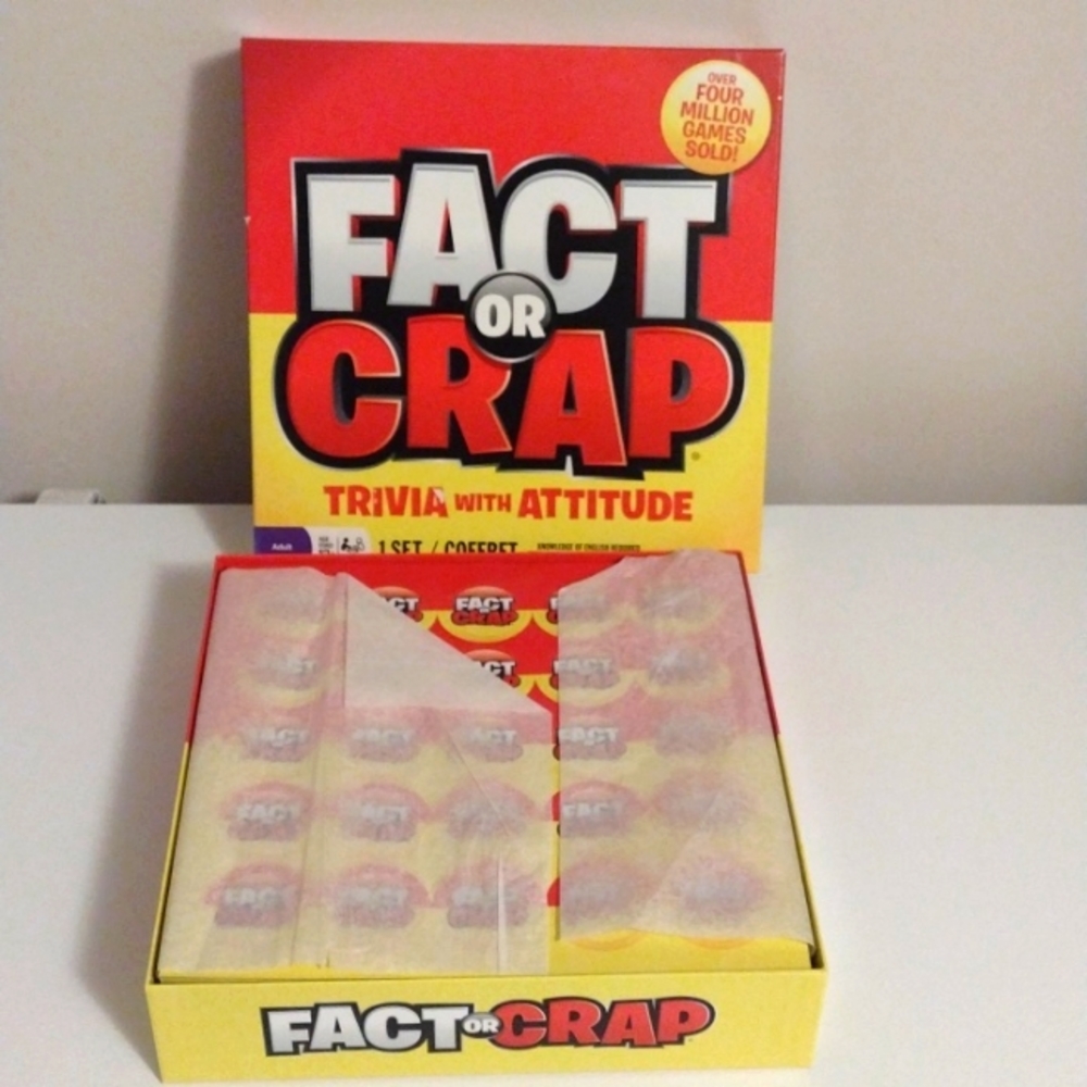 Fact or crap board game by spin master